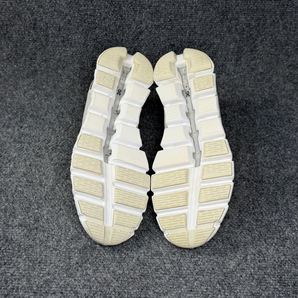 On Running Cloud 5 Shoes Women's 9.5 Pearl White Cream Athletic Training Sneaker - Picture 10 of 12